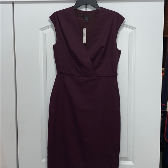 J. Crew Dresses & Skirts - J CREW EGGPLANT SHEATH DRESS - Sz4 NWT